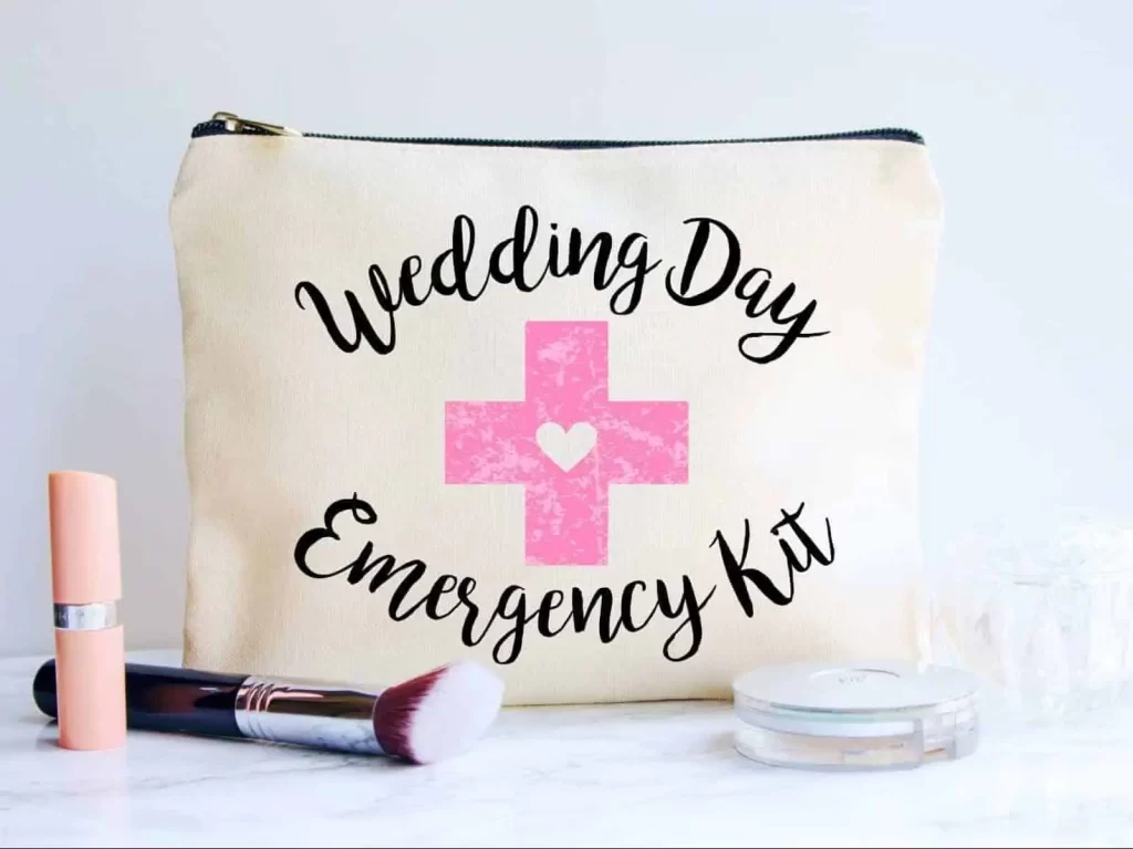 Wedding day emergency kit