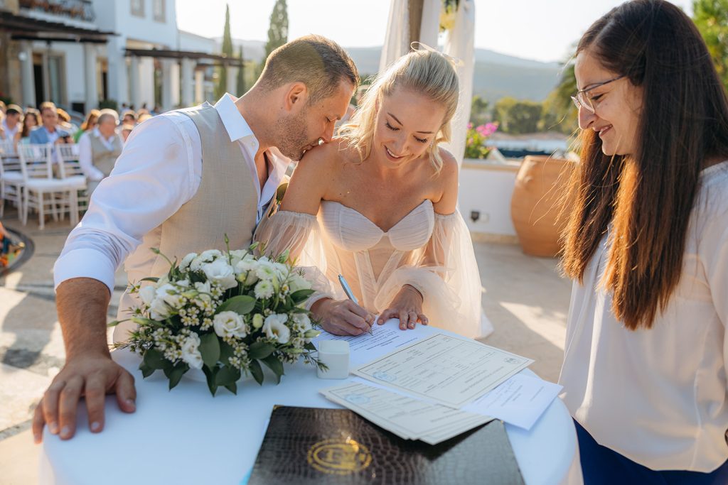 Champagne Cyprus Wedding at the Anassa Hotel. Photos by Beziiqiue. Cyprus Weddings Magazine Blog